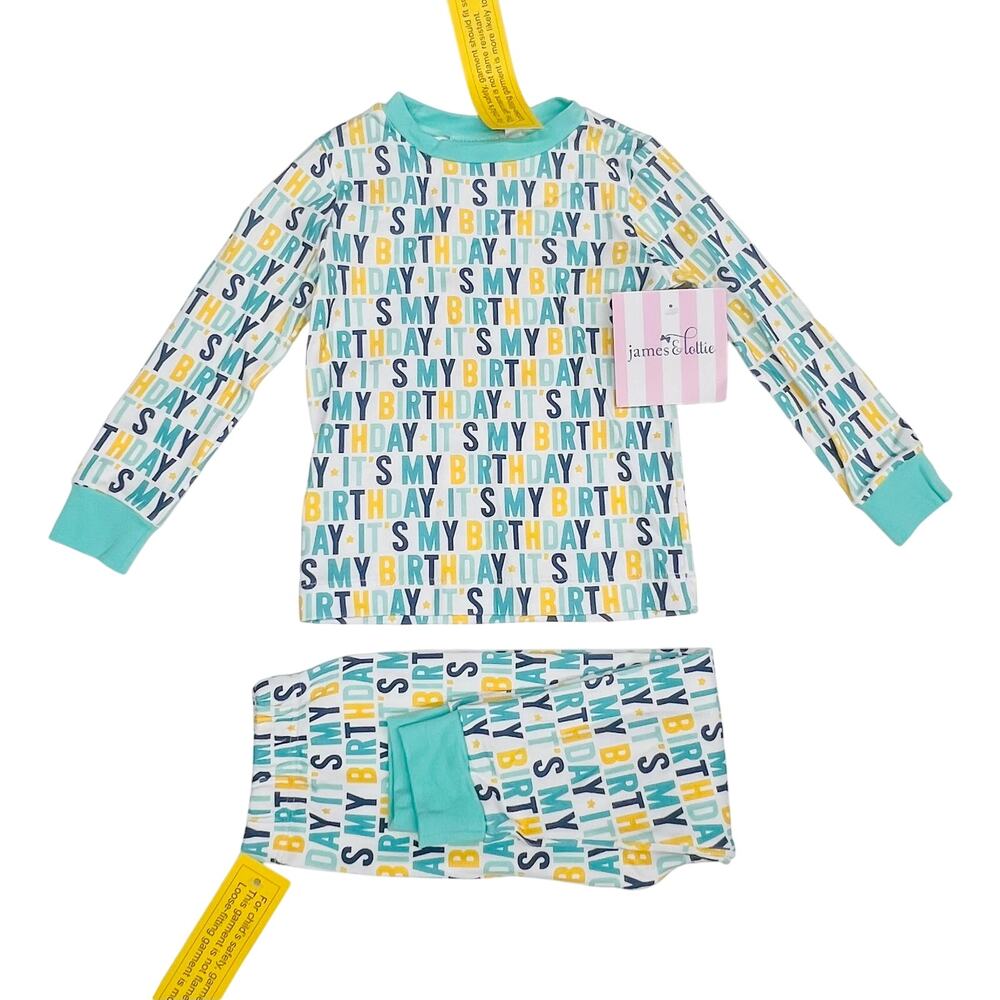 NWT James & Lottie Size 7 Birthday Pajamas